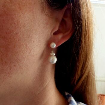 Pearl Drop Earrings, 2 of 3