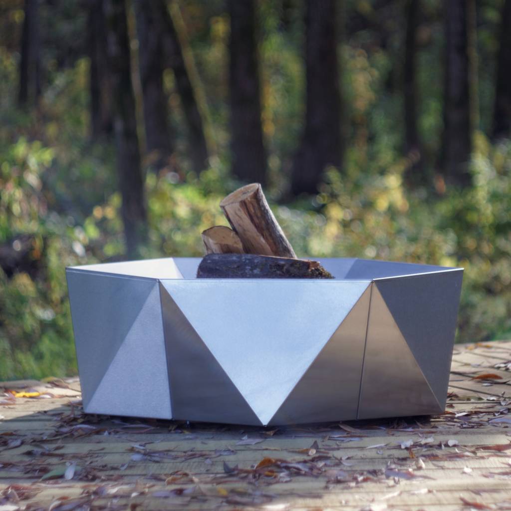 Agon Stainless Steel Fire Pit By Arpe Studio UK
