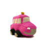 London Cab Knitted Toy In Pink And Black, thumbnail 3 of 7