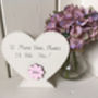 Personalised Mother/Grandmothers Flowers Wooden Heart, thumbnail 1 of 2