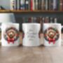 Personalised Labradoodle Christmas Wreath Dog Mug, thumbnail 2 of 2