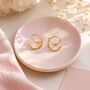 Illusion Beaded Double Hoop Spiral Single Piercing Earrings, thumbnail 4 of 6