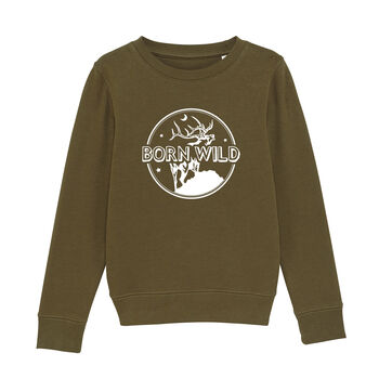 'Born Wild' Children's Sweatshirt, 2 of 5