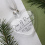 First Married Christmas Glass Bauble Keepsake, thumbnail 2 of 12