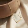 Personalised Gold Plated Sterling Silver Bar Initial Name Necklace, thumbnail 3 of 4