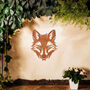 Fox Metal Wall Art Decor For Animal Lovers And Garden Gift, thumbnail 1 of 10