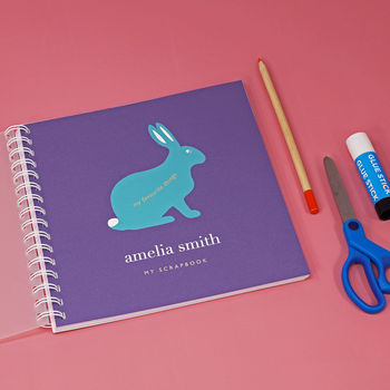 Personalised Kid's Rabbit Scrapbook Or Memory Book, 2 of 8