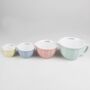 Retro Style Pastel Stacking Measuring Cups, thumbnail 7 of 7