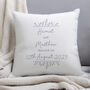 Personalised Grey Floral Cushion Cover, thumbnail 3 of 6