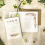Wildflower Folded Wedding Invitation Suite, thumbnail 2 of 9