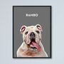 Personalised Pet Print Portrait From Photo, thumbnail 10 of 11