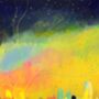Coldplay Yellow Inspired Abstract 90s Music Art Print, thumbnail 3 of 4