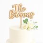 Personalised Wedding Name Cake Topper –Custom Cake Sign, thumbnail 1 of 9