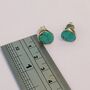 Turquoise Sterling Silver Stud Earrings, thumbnail 5 of 7
