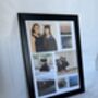 Personalised Photo Collage Print With Optional Custom Text Wall Art A4 Frame Not Included, thumbnail 2 of 3