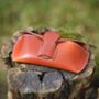 Handcrafted Leather Glasses Case In Tan, thumbnail 1 of 7
