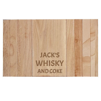 Personalised Favourite Drink Wooden Sofa Tray, 3 of 4