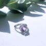 Round Amethyst 925 Sterling Silver Ring, thumbnail 1 of 5
