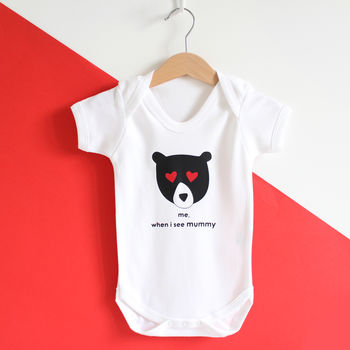Me When I See…Personalised Mother's Day Babygrow, 2 of 3