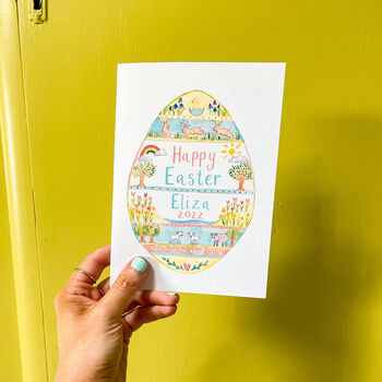 'Happy Easter' Personalised Card, 3 of 3