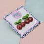 Sweet Cherry Glitter Resin Studs, thumbnail 2 of 4