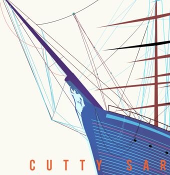 London Art Print Of The Cutty Sark Greenwich, 5 of 5