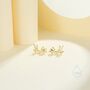 Lizard Stud Earrings In Sterling Silver, thumbnail 3 of 12