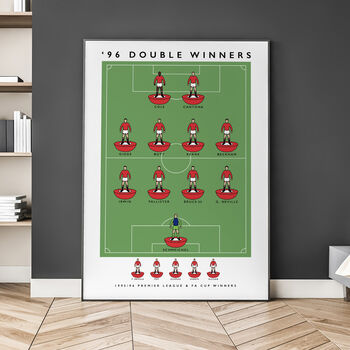 Manchester United '96 Double Winners Poster, 3 of 7