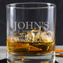 Personalised Whisky Tumbler Glass For Him, thumbnail 5 of 5
