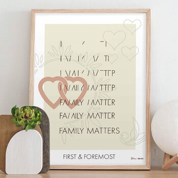 'Family Matters' Themed Poster Print, 2 of 2