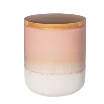 Personalised Pink Pot With Bamboo Lid, 4 of 4