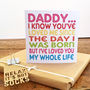 Daddy I've Loved You My Whole Life Card, thumbnail 2 of 8