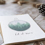 Let It Snow Bauble Christmas Card, thumbnail 2 of 3