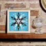 Reverse Glass Gilded Christmas Star Wall Art Decoration, thumbnail 2 of 6