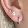 Spring Daisy Sterling Silver Stud Earrings, thumbnail 1 of 6