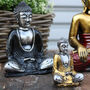 6x Silver Mini Buddha Assorted Colours, thumbnail 2 of 6