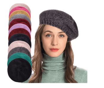 Chemo Headwear Soft Chenille Beret Cap Beanie Hat, 8 of 8