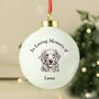 Personalised Memorial Dog Breed Bauble – Christmas Tree Decorations, thumbnail 5 of 6