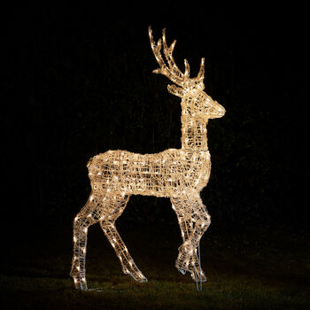 Twinkly Smart LED Outdoor Acrylic Christmas Stag Figure, 11 of 12