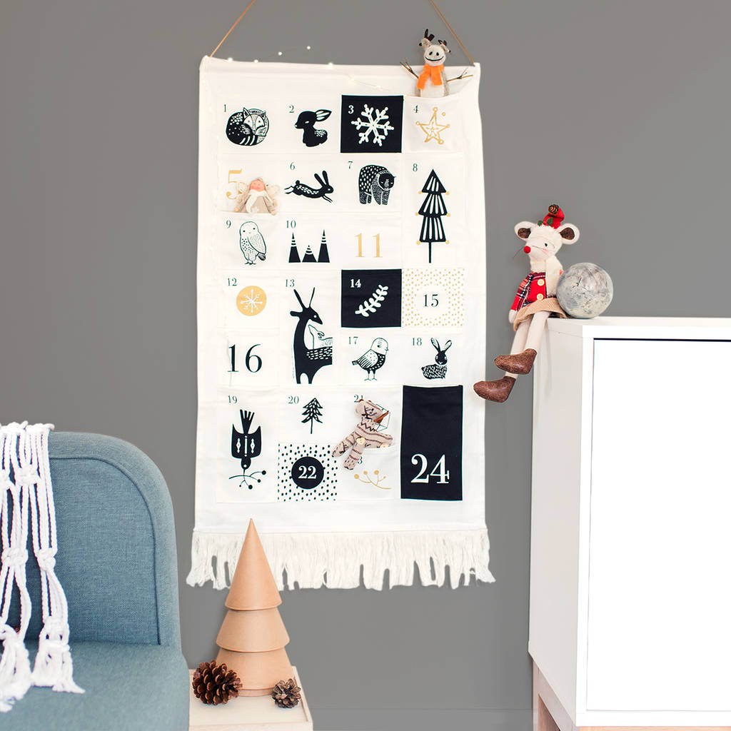 scandi hanging advent calendar by the little picture company ...