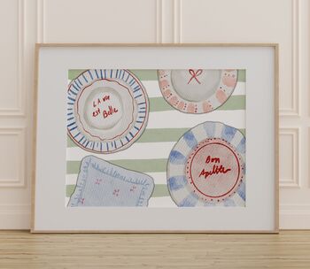 Tablescape Sage Kitchen Print, 3 of 3