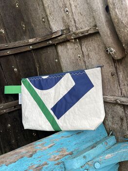 No3 Small Upcycled Versatile Sailcloth Pouch, 9 of 10