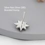 Starburst Opal Stud Earrings In Sterling Silver, thumbnail 5 of 11