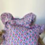 Block Printed Ruffle Cushion, thumbnail 2 of 3