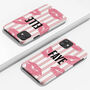 Personalised Pink Stripes Phone Case, thumbnail 3 of 4