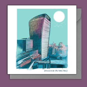 London Modern Skyline Architecural Card, 2 of 3