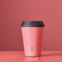 Personalised Premium Reusable Cup 8oz Coral, thumbnail 3 of 6