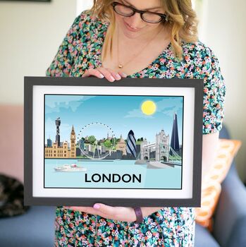 London Skyline Travel Print, 3 of 6