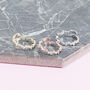 Pave Stacking Rings In Silver, Gold And Rose Gold Plate, thumbnail 5 of 10