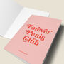 'Forever Penis Club' Funny Engagement Card, thumbnail 4 of 4